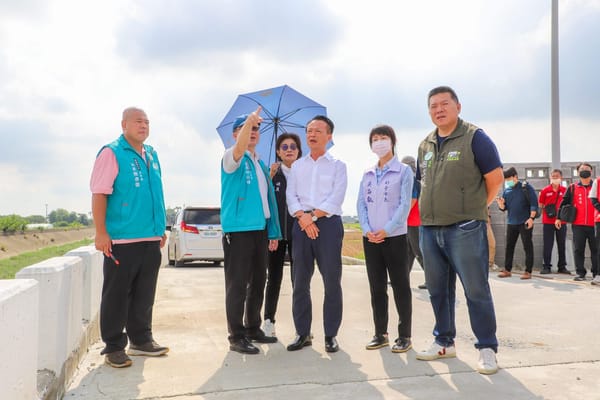 因應杜蘇芮颱風來襲 嘉義縣長翁章梁視察朴子市過埤子抽水站防汛設備