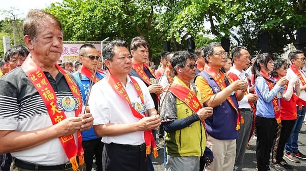 西螺福天宮社口媽回娘家 嘉義縣朴子湧大批鄉親 場面熱鬧