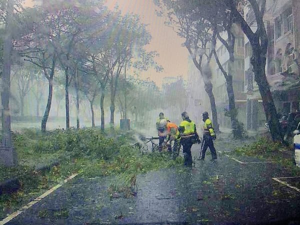 風雨漸歇，三民一分局全力投入復原工作 恢復轄內道路順暢