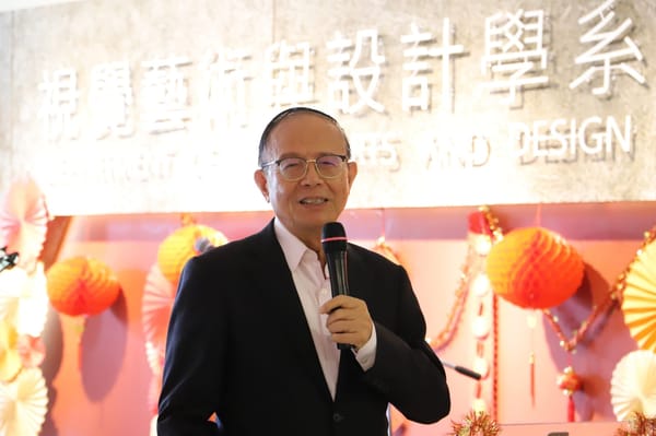「龍舞春風‧幸福共榮」南華視設系揮毫啟動龍年新機